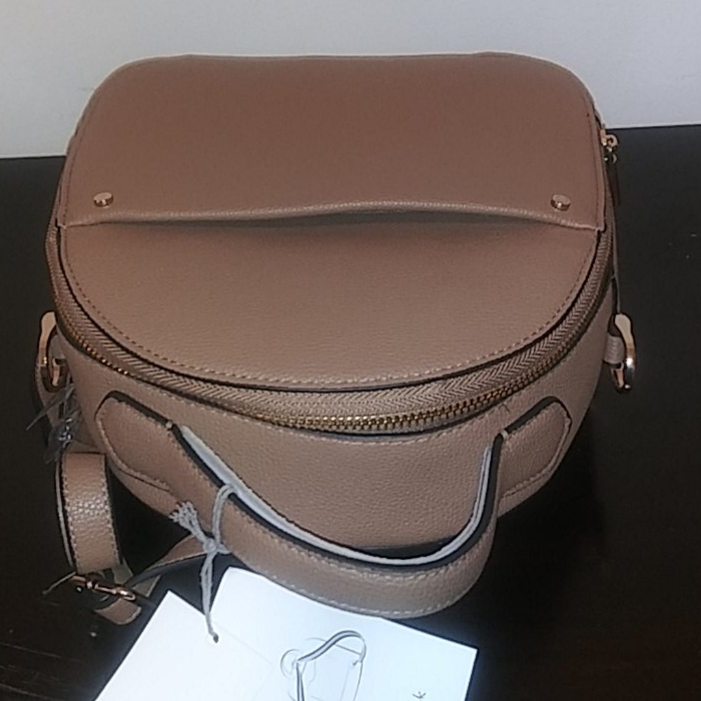 Tan Backpack With Inside & Outside Pockets - Picture 4 of 7